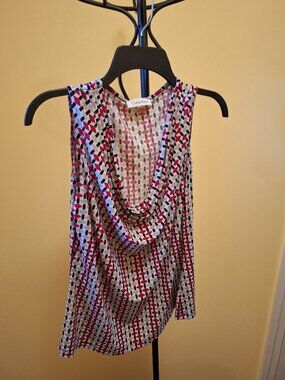 Calvin Klein Medium-size Blouse in Multi-colors (red, black, light grey)